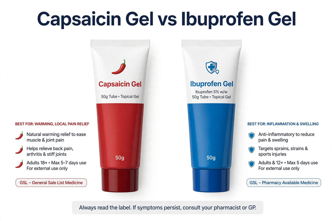Capsaicin Gel vs Ibuprofen Gel: Which is Better for Arthritis in the UK?